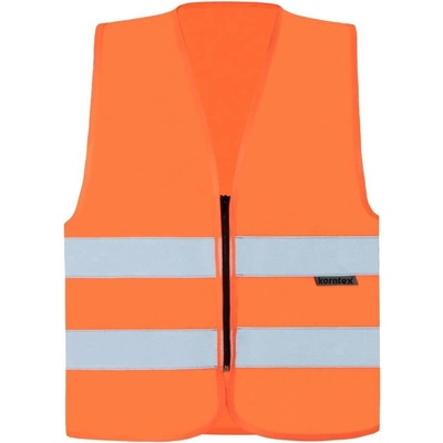 Korntex Unisex bezpečnostní vesta se zipem Cologne oranžová