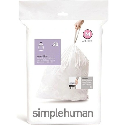 Simplehuman sáčky do koše 45L typ M zatahovací 20ks v balení