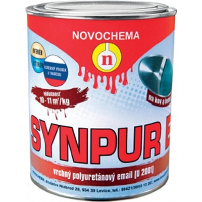SYNPUR E Vrchný polyuretánový email 0,75 kg RAL 1023 dopravná žltá