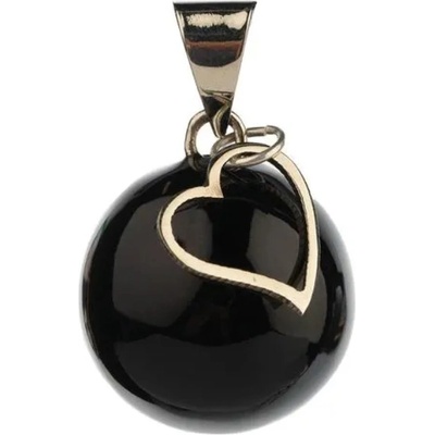 Babylonia Bola black with heart charm VK912