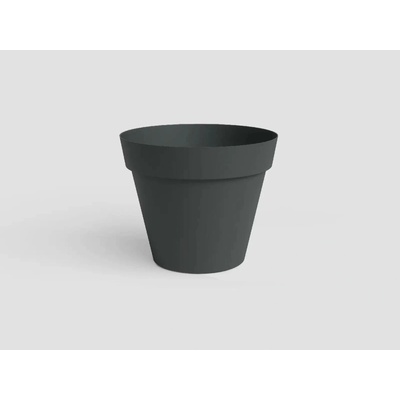 Artevasi Květináč CAPRI 46cm plast tm.šedá anthracite