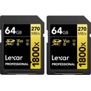 Paměťové karty Lexar SDXC UHS-II 64 GB LSD1800064G-BNNNG