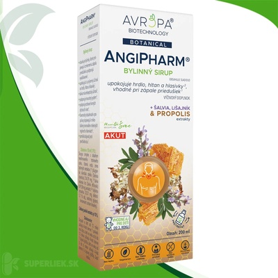 Avropa AngiPharm bylinný sirup 200 ml