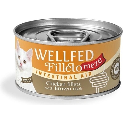 WELLFED Гурме за котки Wellfed Filleto Meze Intestinal Aid, 70 гр