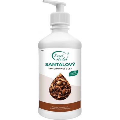 Karel Hadek Santalový sprchovací olej s dávkovačem 500 ml