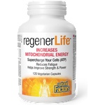 Natural Factors Митохондриална функция - Increases Mitochondrial Energy Rеgener Life, 120 капсули Natural Factors (1901 NF)