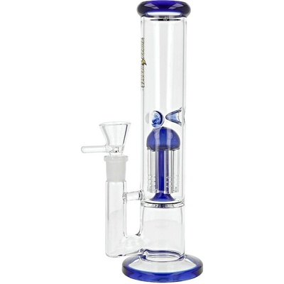 Super Heroes Skleněný bong s perkolací Straight Blue Ice+Pwrc. 25cm – Zbozi.Blesk.cz