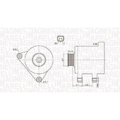 Alternátor MAGNETI MARELLI 063731741010