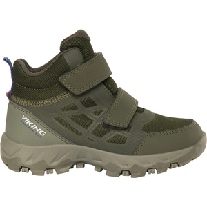 Viking Детски туристически обувки Viking Kid's Track Mid WP 2V Walking boots - Olive - размер 35 (EU) (702-3434-0324)