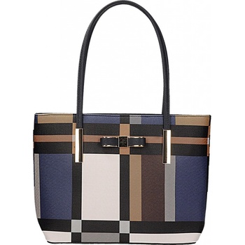 Gallantry kabelka s geometrickým vzorem modrá