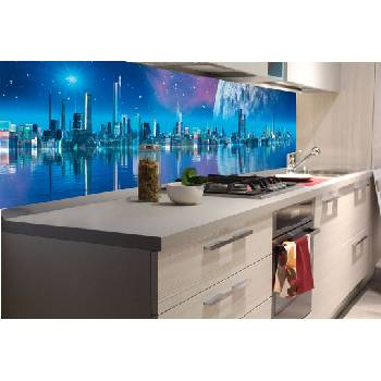 DIMEX ART Фототапет за кухня - град на бъдещето 180 x 60 см