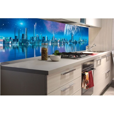 DIMEX ART Фототапет за кухня - град на бъдещето 180 x 60 см