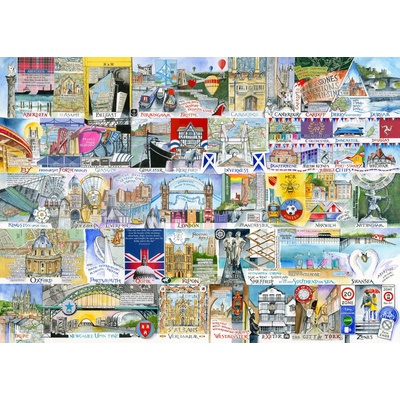 Gibsons - Puzzle Bright Lights and Big Cities - 1 000 piese