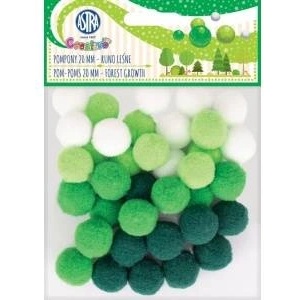 Astra Decorative pompons 20mm - Fleece ASTRA