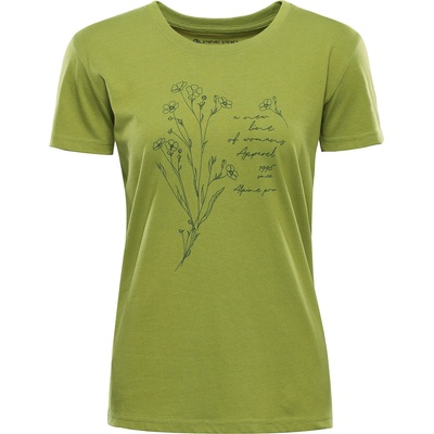 ALPINE PRO Дамска тениска от органичен памук ALPINE PRO TERMESA 3 green oasis вариант pb ALPINE PRO | Zelen | ЖЕНИ | XS