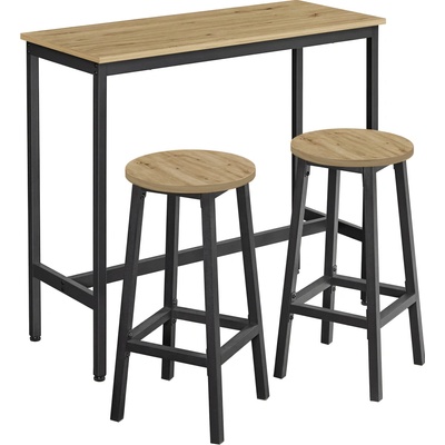 Textilomanie Jídelní set 1+2, barový stůl 100x40 cm a barové židle TAYLOR ARTISAN – Zboží Dáma