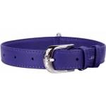 COLLAR Плосък кожен нашийник лилав 38 - 49см, 25мм