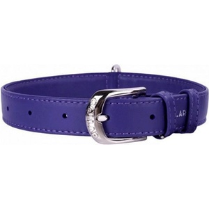 COLLAR Плосък кожен нашийник лилав 38 - 49см, 25мм