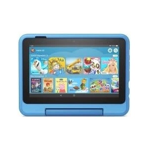 Amazon Child-friendly case for the Fire 7 tablet (compatible with 12th generation, 2022 only), for ages 6 and up, video game design - 53-028173