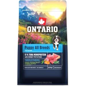 ONTARIO Puppy & Junior All Breeds Monoprotein Turkey & Sweet Potatoes 0, 75kg храна (214-13151)