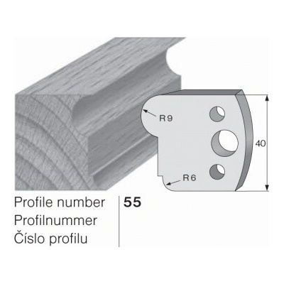 IGM profil 055 - pár omezovačů 40x4mm SP