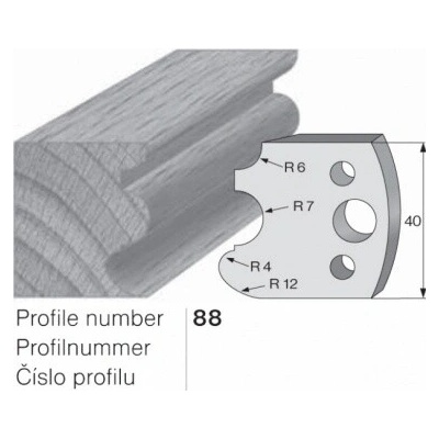 IGM profil 088 - pár omezovačů 40x4mm SP