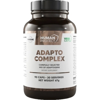 Human Protect Adapto Complex | Adaptogenic Matrix with Ashwagandha, Bacopa, Rhodiola, Ginseng [90 капсули]
