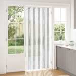 vidaXL Мрежа против насекоми Шенил Светлосив и бял 90 x 220 cm 100% ПП (42034416)