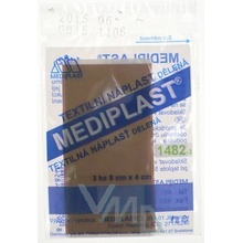 Mediplast textilní náplast dělená 8 cm x 4 cm 3 kusy