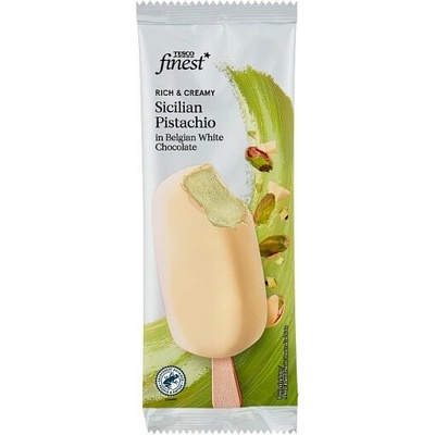 Tesco Finest Mrazený smotanový krém pistáciový v bielej čokoláde 120 ml