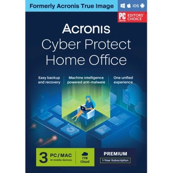 Acronis Cyber Protect Home Office Premium pro 3 počítače + 1 TB úložiště, předplatné na 1 rok