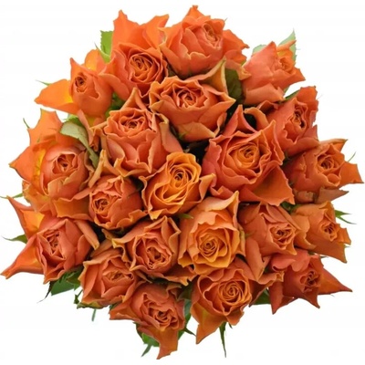 Kytice 21 oranžových růží ARANCIO 60cm