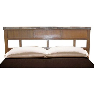 EX Home Табла за легло EX Home модел Lava 160/110 см, тиково дърво, вулканичен камък - bogdanmebel