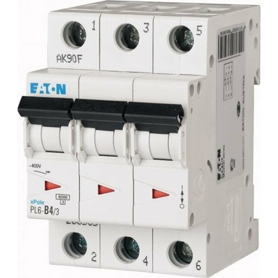 Eaton 3P D 4A 6kA AC PL6-D4/3 286609