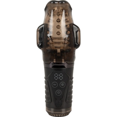 You2Toys Sucking Masturbator with Dual Vibration Black