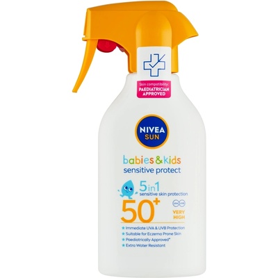 Nivea Sun Kid's Sensitive спрей SPF 50+ с помпа