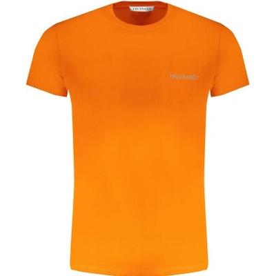 Trussardi Stylové pánské tričko s krátkým rukávem Orange