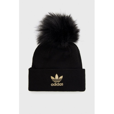 adidas Originals W Fur Pom beanie čierna