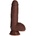 Toyz4Lovers Изкуствен пенис с вакуумна основа Armando кафяв