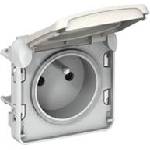 Legrand Контакт за вграждане френски стандарт IP55 цвят Бял Plexo - 069621 (069621)
