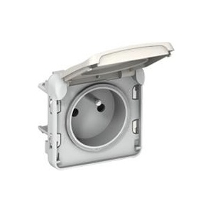 Legrand Контакт за вграждане френски стандарт IP55 цвят Бял Plexo - 069621 (069621)