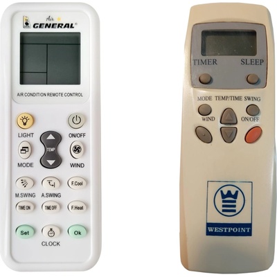 General WESTPOINT WSN-24 THA - съвместимо дистанционно управление на марката General (WSN-24 THA)