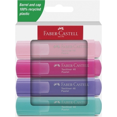 Faber Castell Textliner 1546 4 ks Pastel