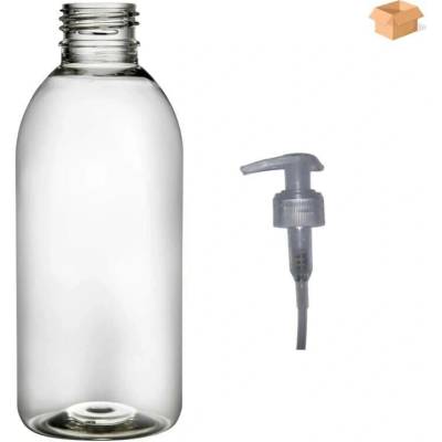Tera plastová lahvička čirá s transparentní pumpičkou 250 ml 180 ks