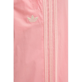 adidas Originals Панталон adidas Originals Wideleg Pant в розово със стандартна кройка, с висока талия KC0676 (KC0676)