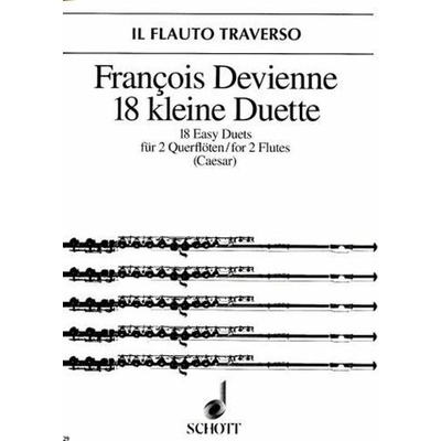 Schott Music 18 malých duet pro dvě flétny