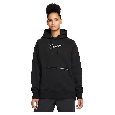 Суичър Nike Sportswear Po Os BB Fleece Print hoodie - Black (Black / White)