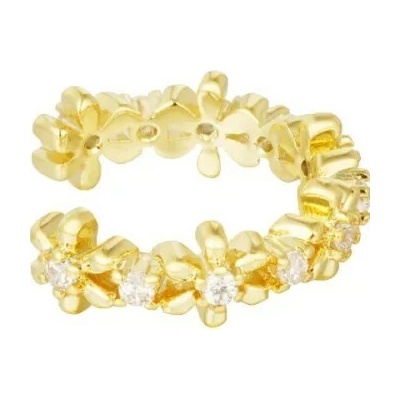 ORNAMENTI Pozlacená náušnice na boltec Flower gold OOR800185