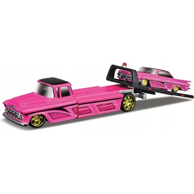 Maisto Transport 1957 Chevrolet Flatbed + 1959 Chevrolet Impala SS 1:64