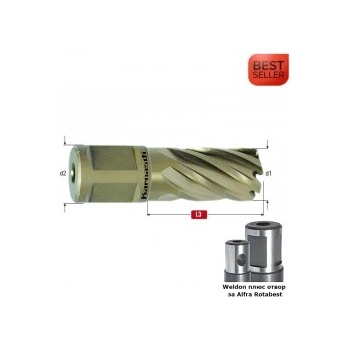 Image 1 of Karnasch Боркорона Ø 29x30, HSS-XE Gold-Line30 BESTSELLER (201260U029)